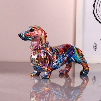 Фигура от смола на чихуахуа за домашна декорация | Смолени изделия | Материал: Смола; Тип материал: Пластмаса, смола; IP авторизация: Няма