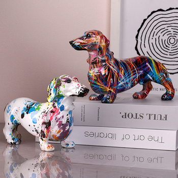 Фигура от смола на чихуахуа за домашна декорация | Смолени изделия | Материал: Смола; Тип материал: Пластмаса, смола; IP авторизация: Няма