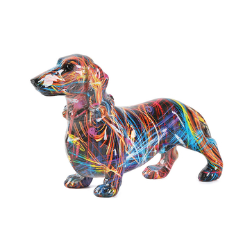 Фигура от смола на чихуахуа за домашна декорация | Смолени изделия | Материал: Смола; Тип материал: Пластмаса, смола; IP авторизация: Няма