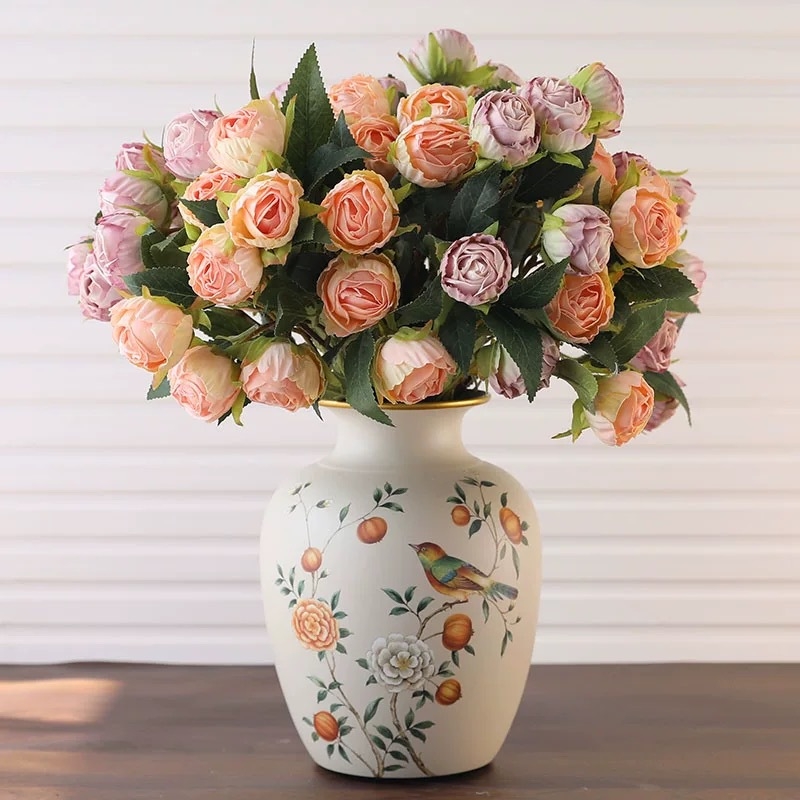 Керамична ваза, Нов китайски стил, рекламни подаръци, бизнес подарък, подходяща за рождени дни и нов дом