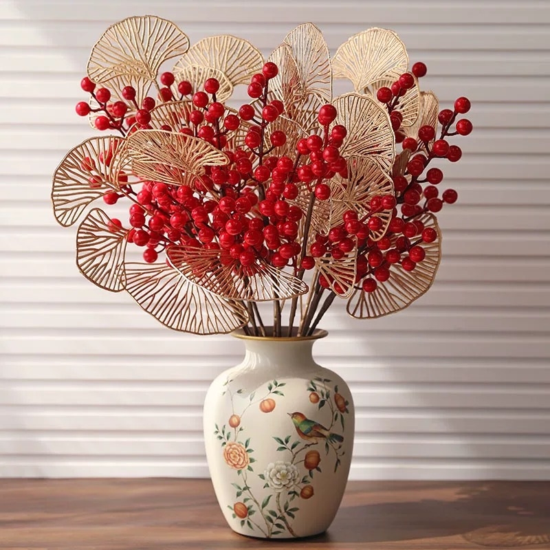 Керамична ваза, Нов китайски стил, рекламни подаръци, бизнес подарък, подходяща за рождени дни и нов дом