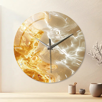 Rongke falióra márványmintás, edzett üveg, kvarc mechanizmus LongDeLi5188S, modell BL133, 4 mm vastagság