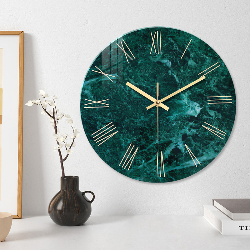 Rongke falióra márványmintás, edzett üveg, kvarc mechanizmus LongDeLi5188S, modell BL133, 4 mm vastagság