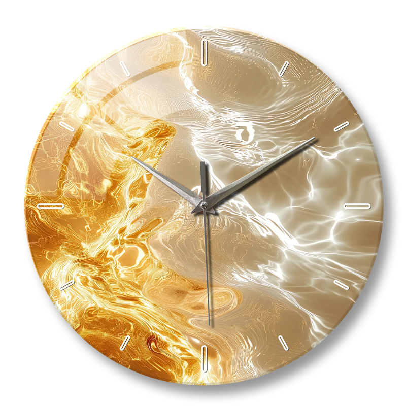 Rongke falióra márványmintás, edzett üveg, kvarc mechanizmus LongDeLi5188S, modell BL133, 4 mm vastagság