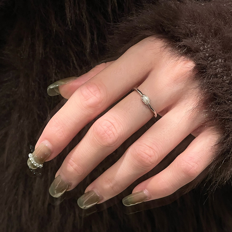 RONERAI prsten za žene — metal, geometrijski stil, elektroplating