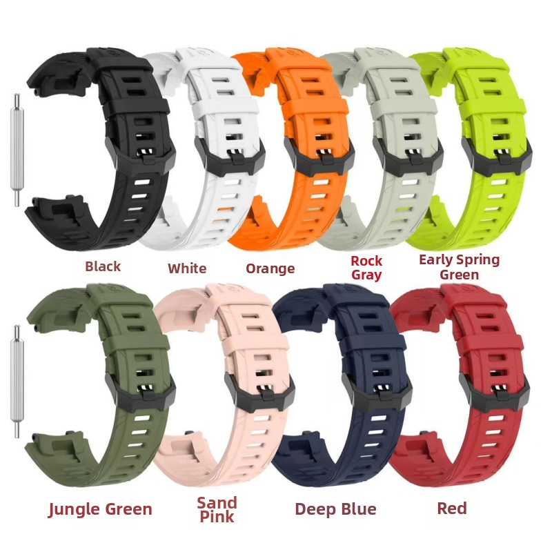 Silikona nomaiņas siksna Amazfit T-Rex 3 ar sprādzi, 25 g, pielāgojams savienojuma izmērs