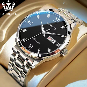 Laurette ανδρικό quartz ρολόι, μοντέλο SL28, αδιάβροχο 30Μ, φωτιζόμενο καντράν, ημερομηνία και ημέρα