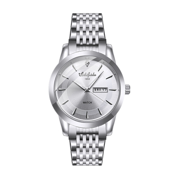 Ανδρικό ρολόι Quartz με σκελετωμένο καντράν και διαφανές πίσω κάλυμμα, αντοχή στο νερό έως 30 m, ημερολόγιο, φωτεινοί δείκτες, ατσάλινο σώμα και μπρασελέ