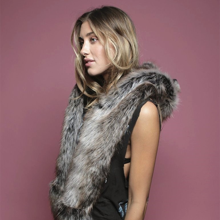 Комплект шапка, шал и ръкавици от изкуствен пух с плюшен животински мотив, три части: шапка, шал и ръкавици, тай дай обработка, унисекс за възрастни