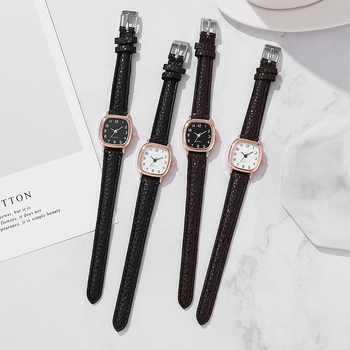 Ženski kvarcni sat s plastičnim kućištem i remenom, ovalni brojčanik, promjer brojčanik 18 mm