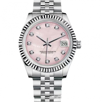 Γυναικείο ρολόι από ανοξείδωτο ατσάλι, μηχανισμός quartz Miyota (Ιαπωνία), ημερολόγιο με παράθυρο ημερομηνίας, αδιάβροχο 10 μ., ατσάλινο σώμα και μπρασελέ