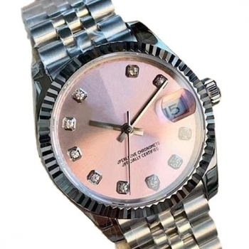 Γυναικείο ρολόι από ανοξείδωτο ατσάλι, μηχανισμός quartz Miyota (Ιαπωνία), ημερολόγιο με παράθυρο ημερομηνίας, αδιάβροχο 10 μ., ατσάλινο σώμα και μπρασελέ