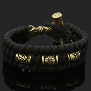 Βραχιόλι για άνδρες - Viking Thor`s Hammer motif, ανοξείδωτο ατσάλι, γυαλιστερό, 60 g, άνοιξη 2023