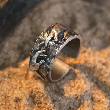 Χάλκινο γεωμετρικό μινιμαλιστικό δαχτυλίδι με ηλεκτροπλατίωση – Άνοιξη 2024