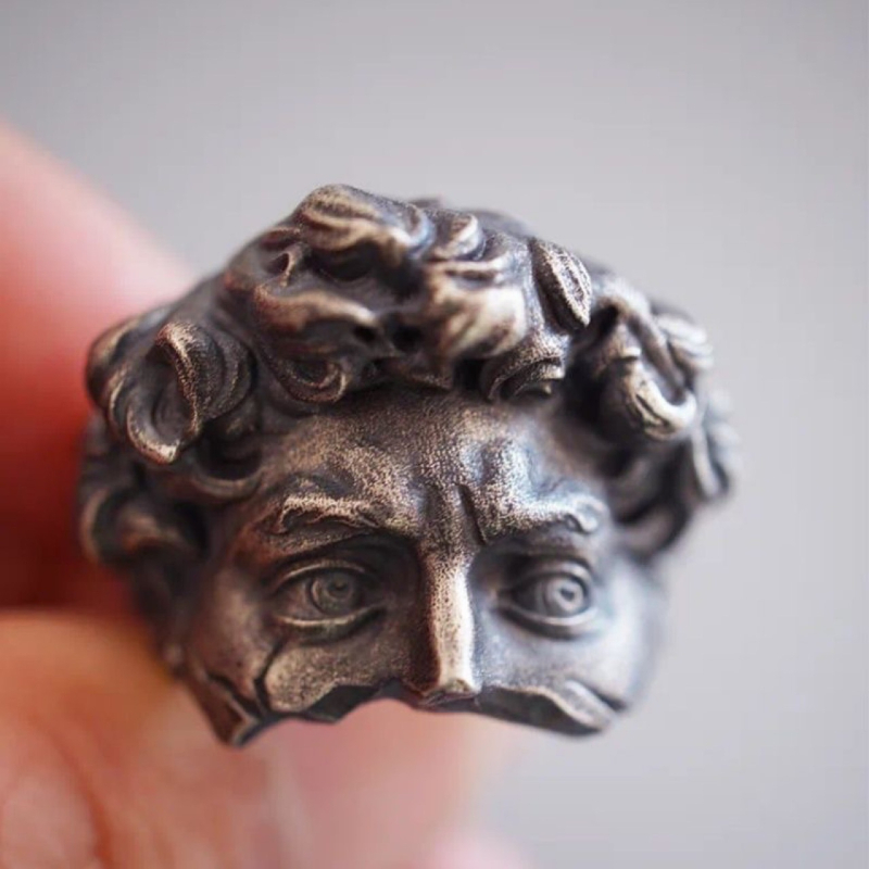 Inel deschis din cupru, forme desen animate și geometrice, electroplating, stil personal, unisex