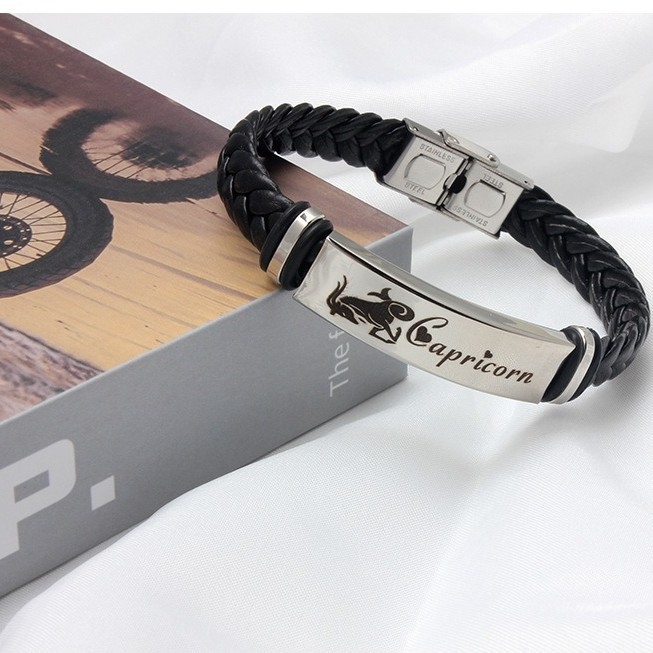 Rozsdamentes acél gravírozott karkötő konstelláció alakú, uniszex retro stílus, elektroplattált, őszi 2024