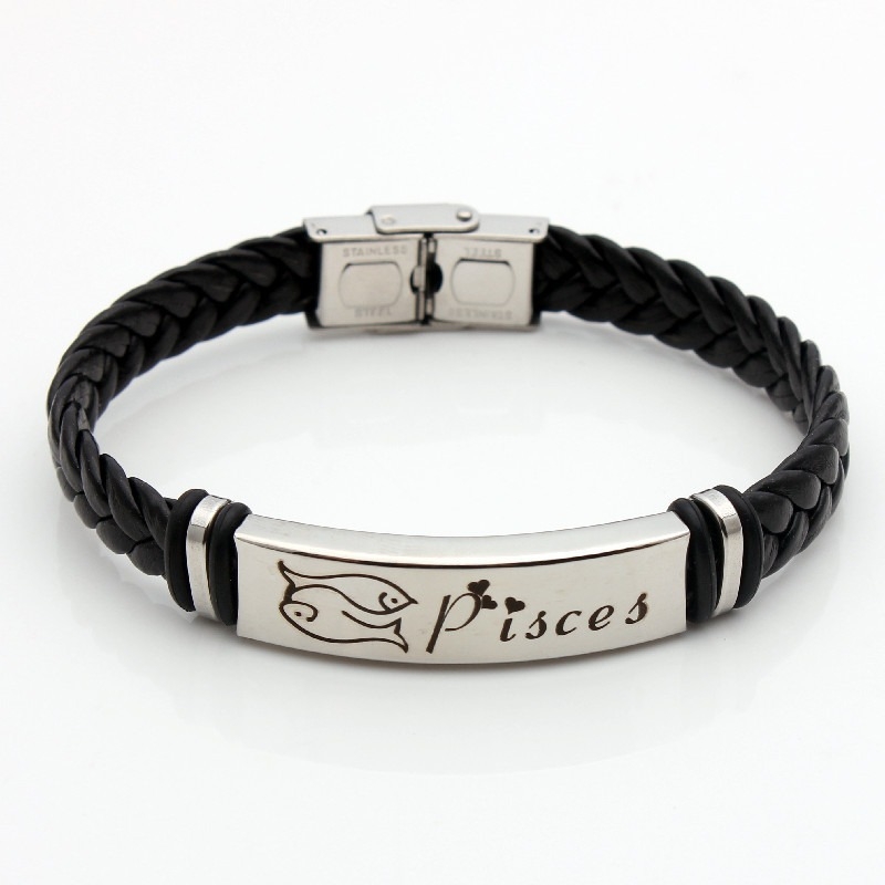 Rozsdamentes acél gravírozott karkötő konstelláció alakú, uniszex retro stílus, elektroplattált, őszi 2024