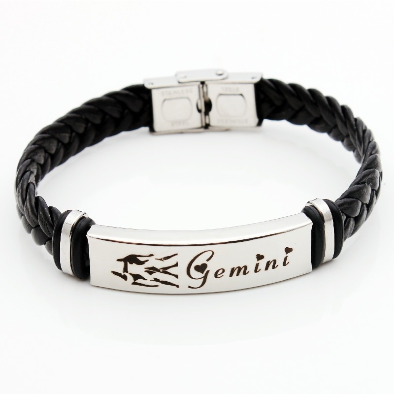 Rozsdamentes acél gravírozott karkötő konstelláció alakú, uniszex retro stílus, elektroplattált, őszi 2024