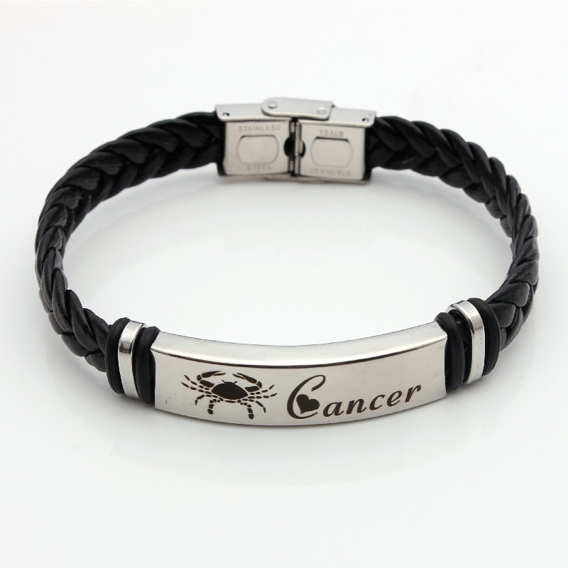 Rozsdamentes acél gravírozott karkötő konstelláció alakú, uniszex retro stílus, elektroplattált, őszi 2024