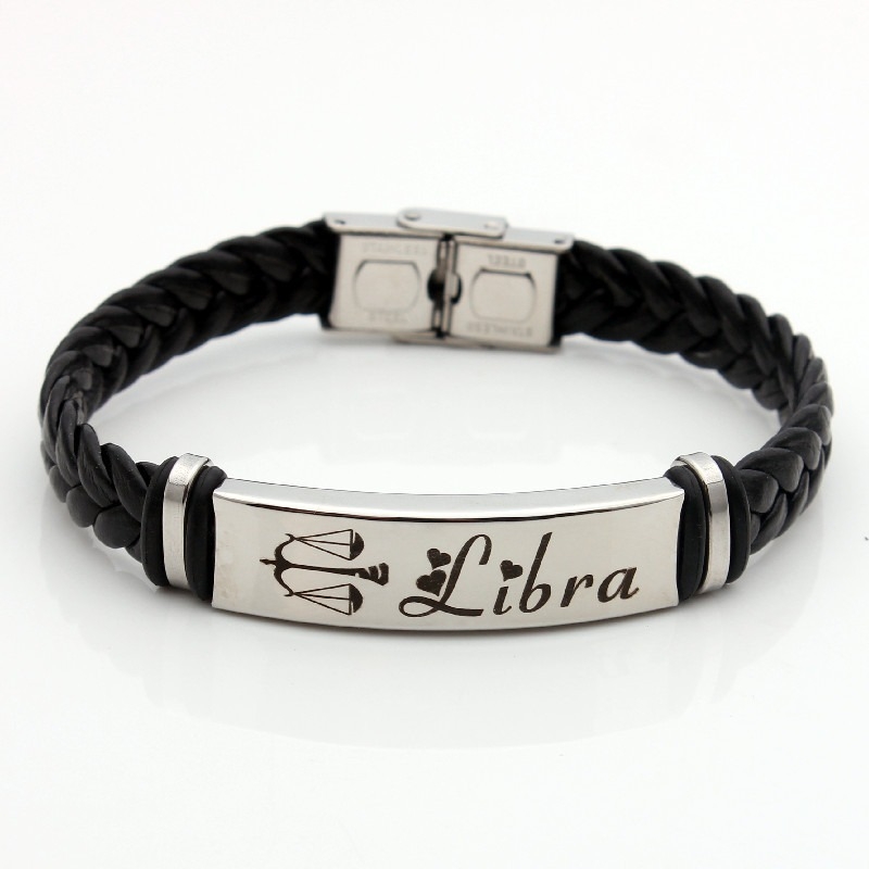 Rozsdamentes acél gravírozott karkötő konstelláció alakú, uniszex retro stílus, elektroplattált, őszi 2024