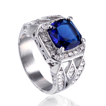 Δαχτυλίδι, τιτάνιο ατσάλι, γεωμετρικός σχεδιασμός, επεξεργασία με διαμάντια, ανδρικό στυλ (Υλικό: Τιτάνιο ατσάλι; Μοντέλο: Γεωμετρικό; Επεξεργασία: Διαμάντι)