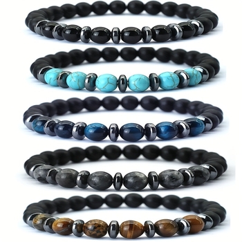 Karkötő készlet - kézzel készült gyöngyös karkötő, kevert anyagból, polírozott felület, uniszex, állatövi motívum