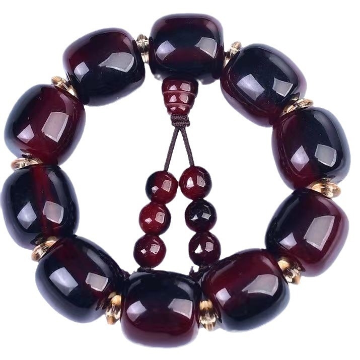 Βραχιόλι από πλαστικό/ρητίνη, εθνοτικό στυλ, unisex γεωμετρικό σχέδιο, γυαλιστερή επιφάνεια