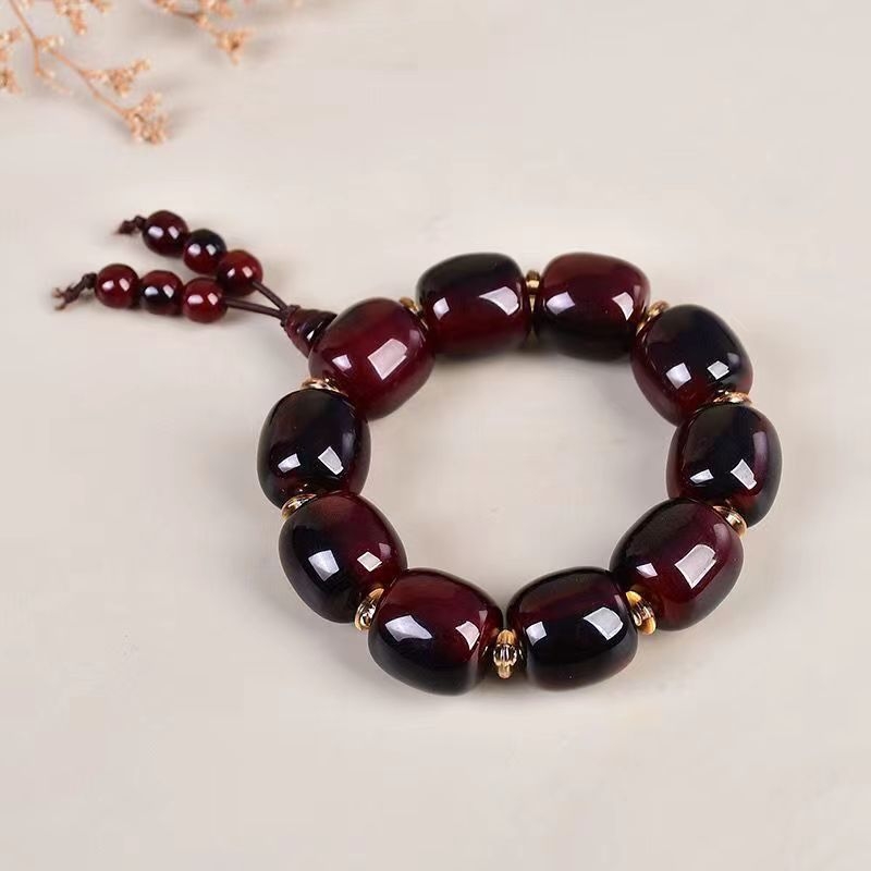 Βραχιόλι από πλαστικό/ρητίνη, εθνοτικό στυλ, unisex γεωμετρικό σχέδιο, γυαλιστερή επιφάνεια