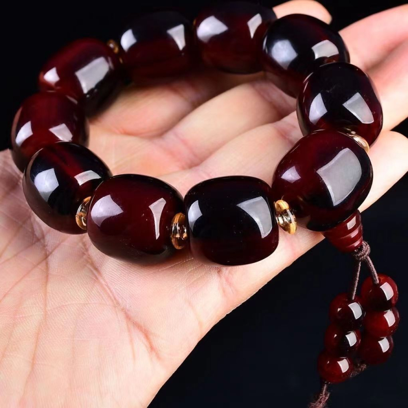 Βραχιόλι από πλαστικό/ρητίνη, εθνοτικό στυλ, unisex γεωμετρικό σχέδιο, γυαλιστερή επιφάνεια