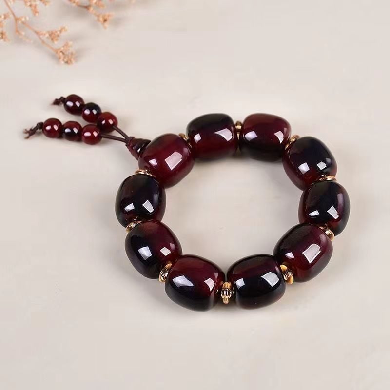 Βραχιόλι από πλαστικό/ρητίνη, εθνοτικό στυλ, unisex γεωμετρικό σχέδιο, γυαλιστερή επιφάνεια