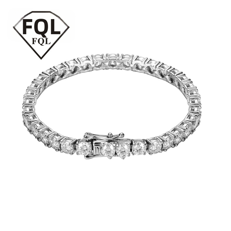 Náramok z bieleho meďného kovu • diamantová úprava • kórejský štýl • čerstvý a sladký štýl