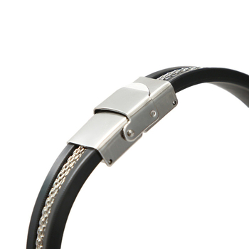 Hip-hop narukvica od titan čelika, ručno izrađena, unisex, geometrijski stil