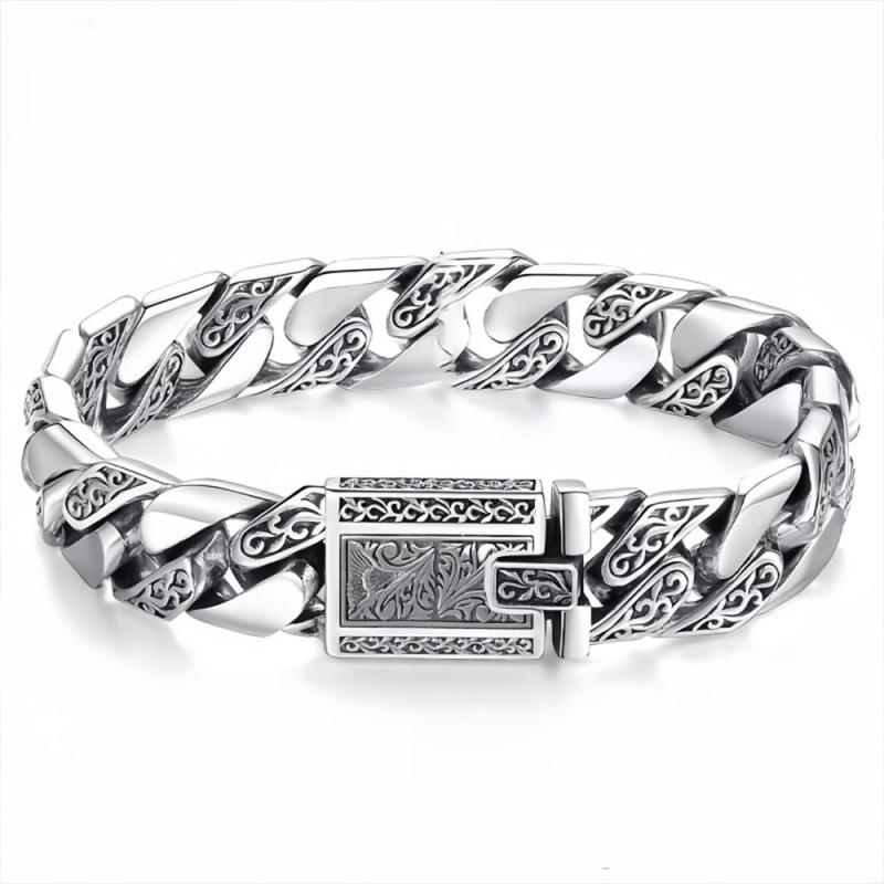 Brățară pentru bărbați din aliaj de cupru, formă de floare, placare electrolitică, stil personal, cadou de călătorie