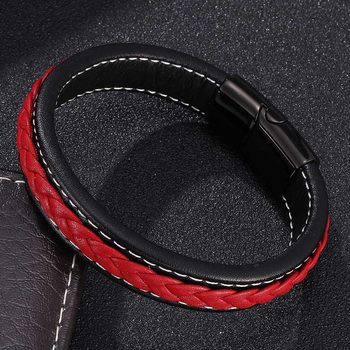 Brățară din oțel inoxidabil, finisaj electroplacat, design geometric minimalist, unisex