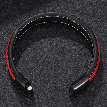 Brățară din oțel inoxidabil, finisaj electroplacat, design geometric minimalist, unisex