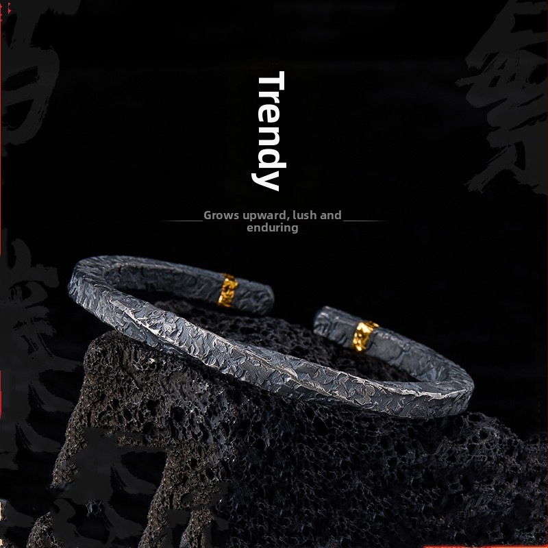 Βραχιόλι Mobius με βάση χαλκού, ηλεκτροπλατίωση, ρετρό στυλ, μάρκα Seven Shang, βάρος 20 g