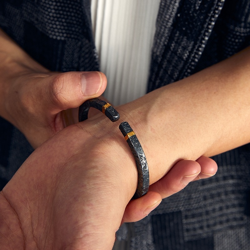 Βραχιόλι Mobius με βάση χαλκού, ηλεκτροπλατίωση, ρετρό στυλ, μάρκα Seven Shang, βάρος 20 g