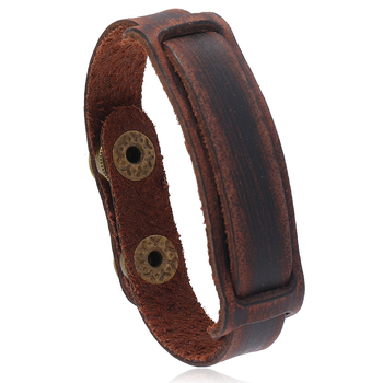 Гривна с панк стил, унисекс, ретро, геометричен дизайн (Материал: Cortex; Обработката: Ръчна изработка; Марка: Punk; Стил: Unisex, Vintage; Дизайн: Геометричен)