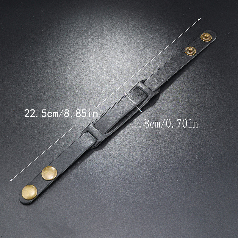 Гривна с панк стил, унисекс, ретро, геометричен дизайн (Материал: Cortex; Обработката: Ръчна изработка; Марка: Punk; Стил: Unisex, Vintage; Дизайн: Геометричен)