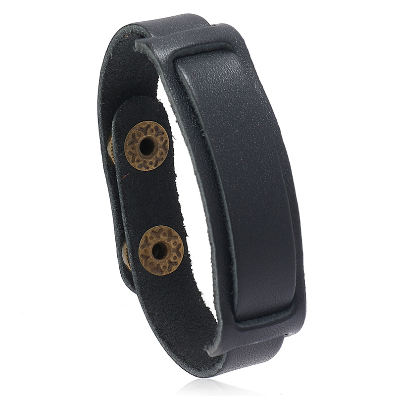 Гривна с панк стил, унисекс, ретро, геометричен дизайн (Материал: Cortex; Обработката: Ръчна изработка; Марка: Punk; Стил: Unisex, Vintage; Дизайн: Геометричен)