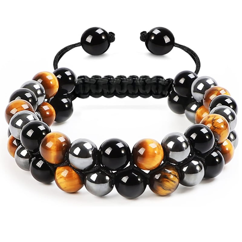 Valenkina гривна с микс материали, ръчно тъкана, унисекс геометричен дизайн