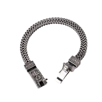 кубинска гривна за мъже, унисекс геометричен дизайн, медно-пластмасова електроплатирана бижутерия