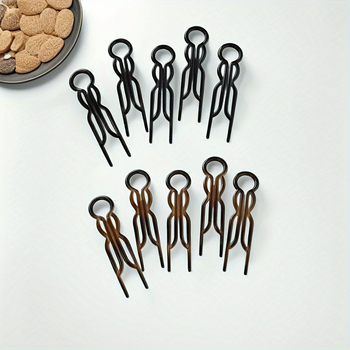 Τσιμπιδάκι μαλλιών με U-σχήματος για κότσο, ακρυλικό, χειροποίητο, τύπος Gripper, γυναικείο φυσικό στυλ, κυκλοφόρησε Καλοκαίρι 2024