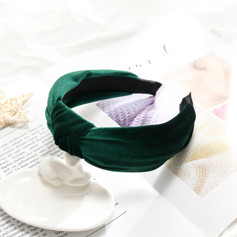 Лента за глава от плат с възел, ръчна изработка, дамски стил