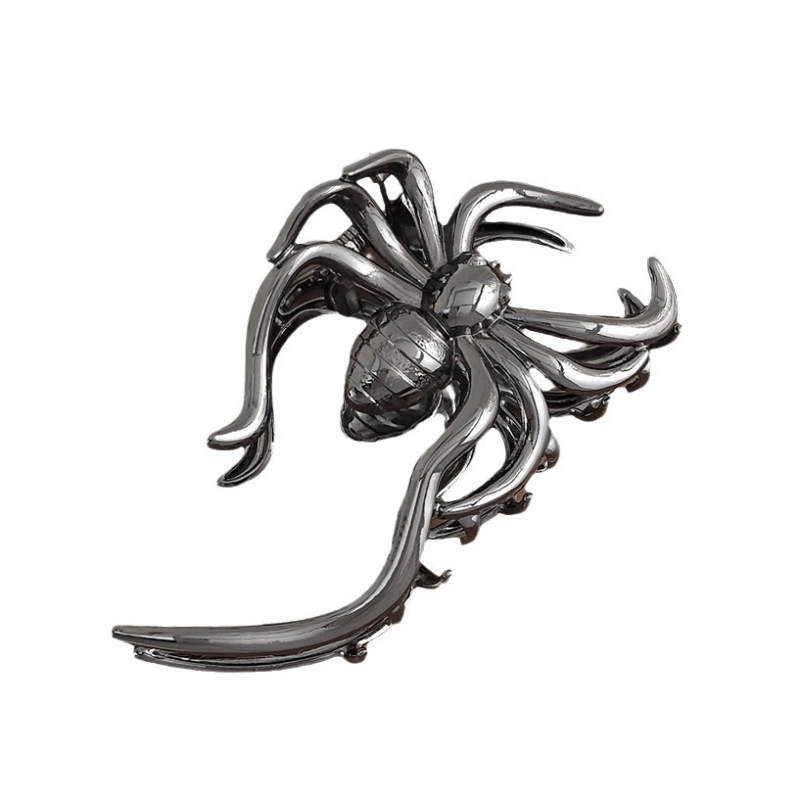 Метална щипка за коса с паутина – луксозна щипка за захват, гальванично покритие, аксесоар за глава за жени