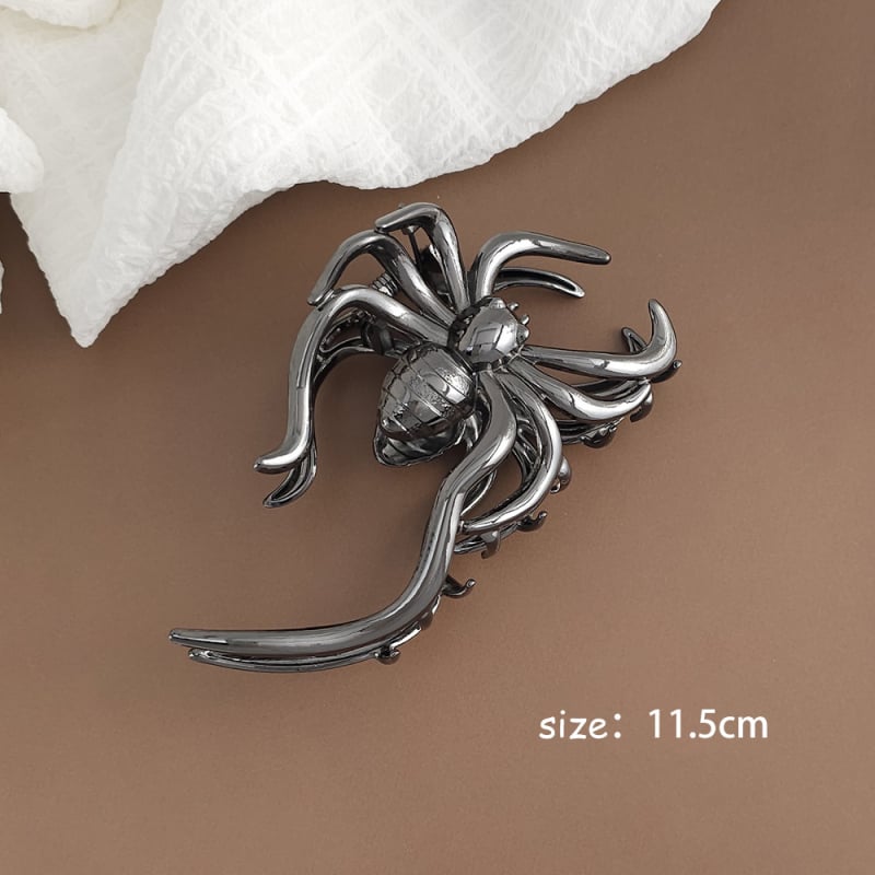 Метална щипка за коса с паутина – луксозна щипка за захват, гальванично покритие, аксесоар за глава за жени