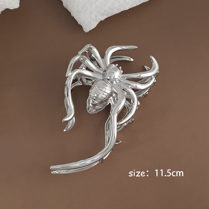 Метална щипка за коса с паутина – луксозна щипка за захват, гальванично покритие, аксесоар за глава за жени