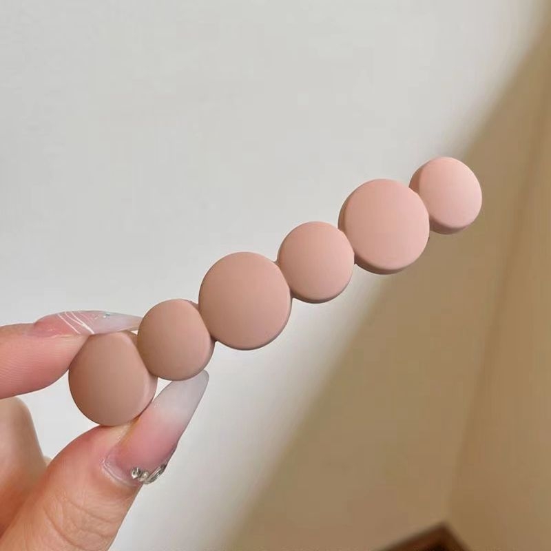 Щипка за коса със пружинен клип, ръчно изработена от пластмаса – женски аксесоар за глава, прост дизайн