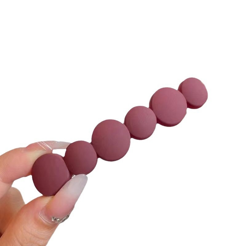 Щипка за коса със пружинен клип, ръчно изработена от пластмаса – женски аксесоар за глава, прост дизайн