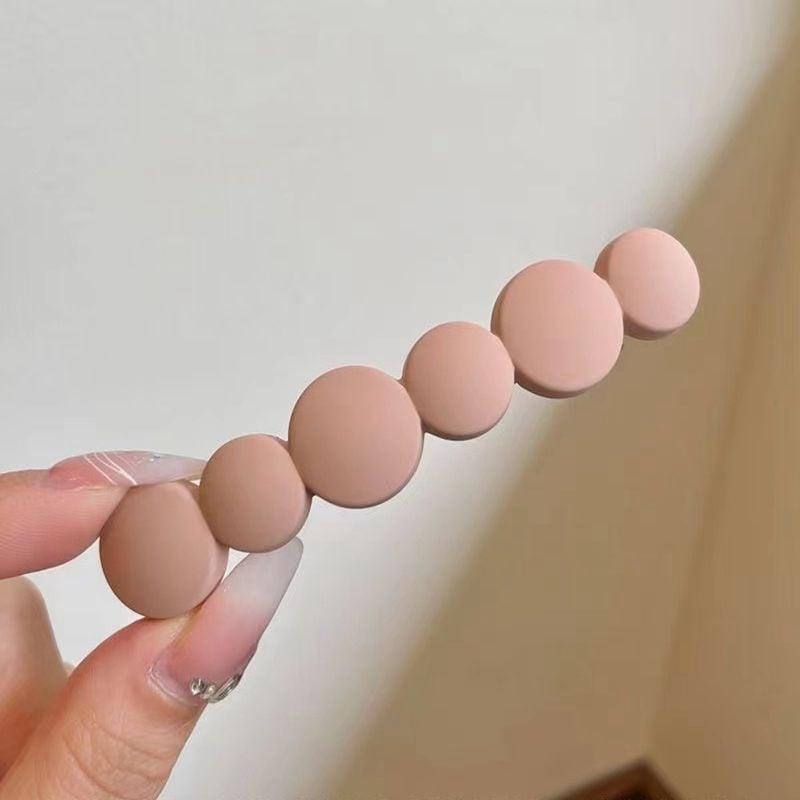 Щипка за коса със пружинен клип, ръчно изработена от пластмаса – женски аксесоар за глава, прост дизайн